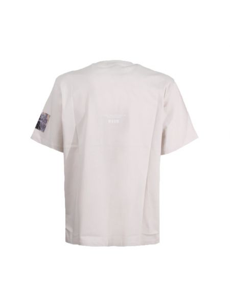 T-shirt mit rundem ausschnitt Msgm grau