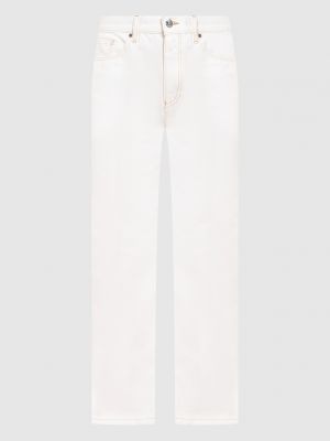 Прямі джинси Moncler білі