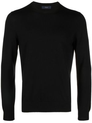 Sweat col rond col rond Fay noir