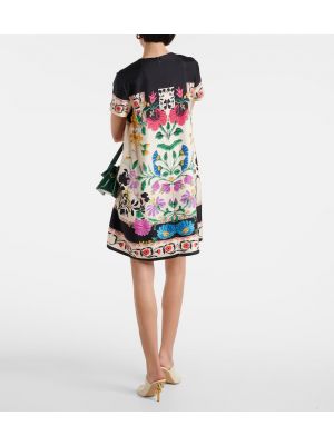 Svilena mini haljina s cvjetnim printom La Doublej