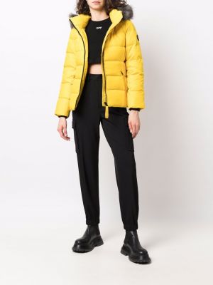 Doudoune en fourrure à capuche Calvin Klein jaune