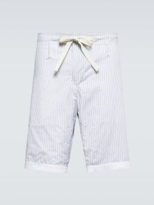 Bombažne bermuda kratke hlače Dolce&gabbana bela