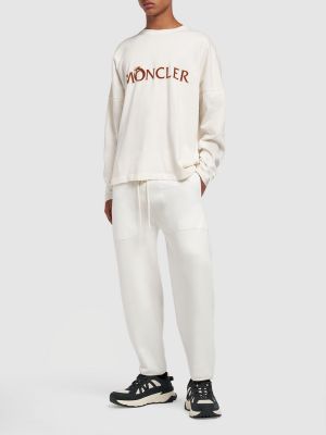 Medvilninis marškinėliai Moncler balta