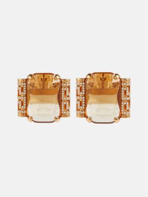 Σκουλαρίκια με πετραδάκια Versace χρυσό