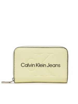 Portefeuille fermeture éclair fermeture éclair Calvin Klein Jeans vert