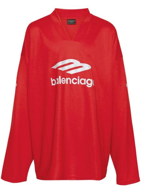 Sportiska stila džemperis Balenciaga sarkans