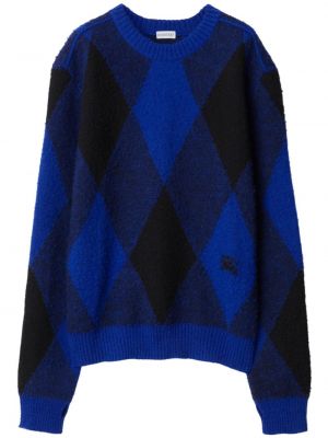 Vlnený sveter s vzorom argyle Burberry