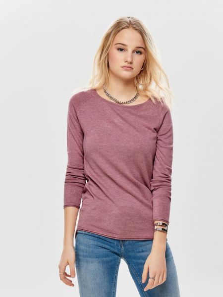 Dugi džemper Only ružičasta