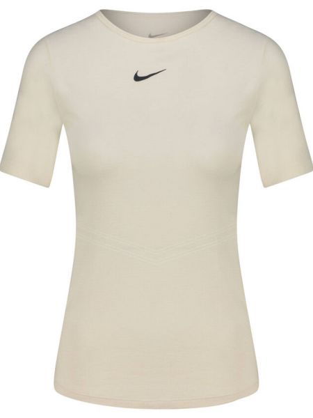Беговая рубашка Nike бежевая