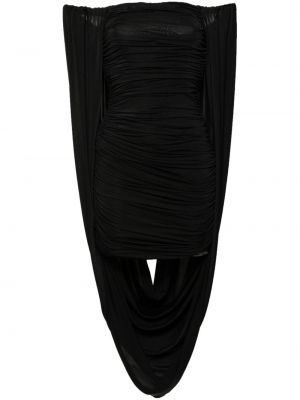 Μini φόρεμα ντραπέ Giuseppe Di Morabito μαύρο