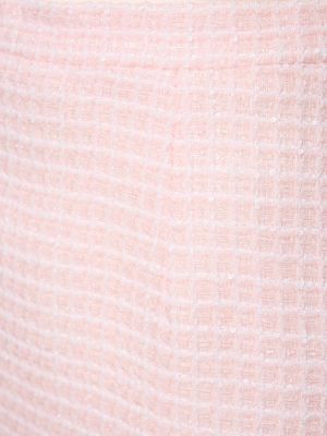 Midi φούστα tweed Alessandra Rich ροζ