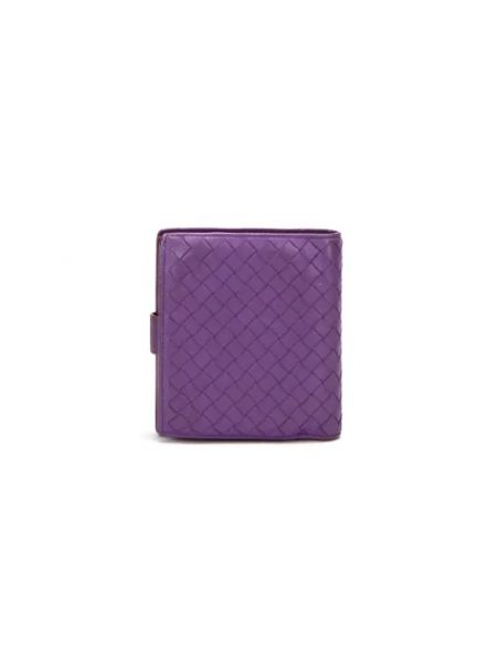 Cartera de cuero retro Bottega Veneta Vintage violeta