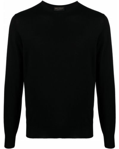Jersey de tela jersey de cuello redondo Dell'oglio negro