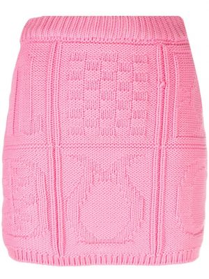 Βαμβακερή φούστα mini Nanushka ροζ