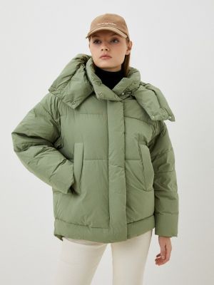 Утепленная демисезонная куртка Lawinter зеленая