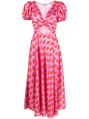 Midi šaty Parlor růžové