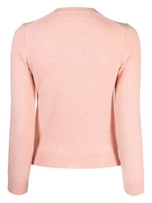 Cardigan en laine en tricot de motif coeur Comme Des Garçons Play rose