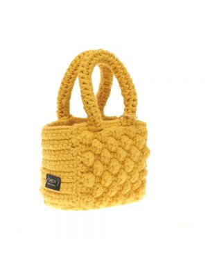 Bolsa de lana Chica London amarillo