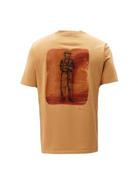 T-shirt aus baumwoll C.p. Company orange