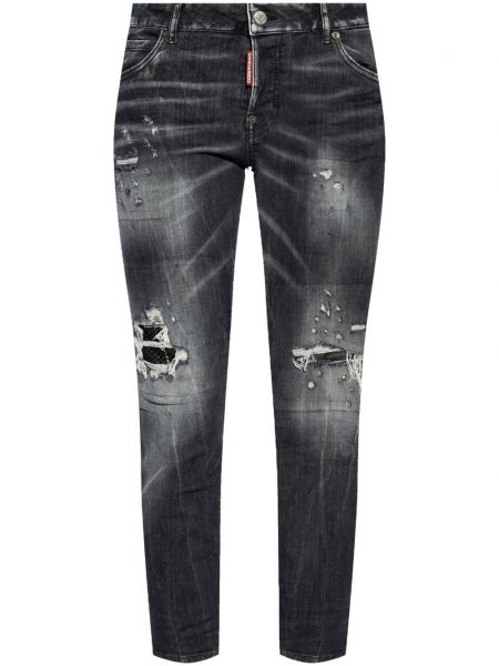 Jeans 7/8 aus baumwoll Dsquared2 schwarz
