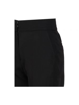 Pantalones chinos de cintura alta de lana Jacquemus negro