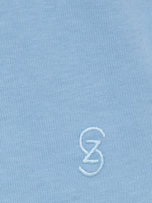 Хлопковая футболка Gestuz синяя