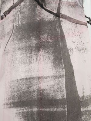 Копринена миди рокля от тюл Maison Margiela
