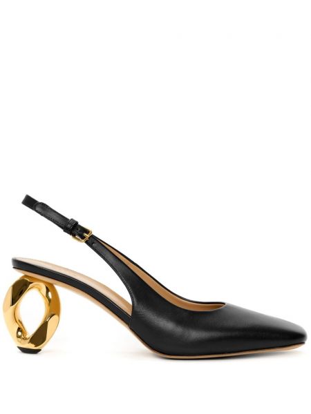 Slingback kantapäät nauhalliset sandaalit Jw Anderson musta