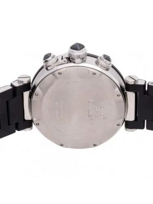 Relojes de acero inoxidable Cartier Vintage negro