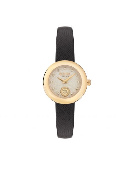 Złoty zegarek Versus Versace, сzarny