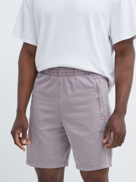 Pamučne kratke hlače Adidas Originals ljubičasta