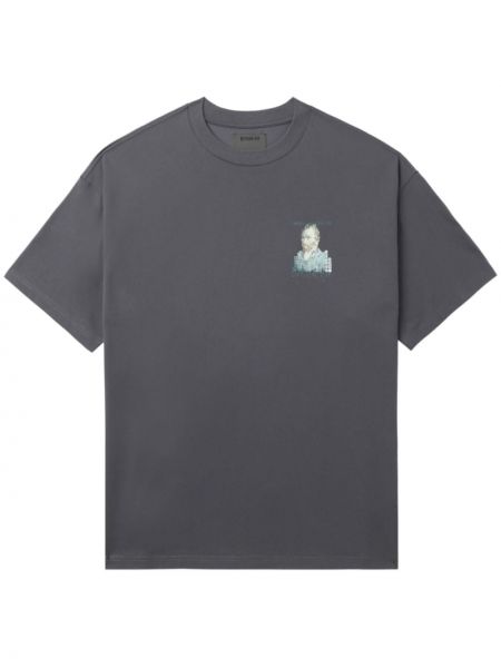 T-shirt en coton à imprimé Musium Div. gris