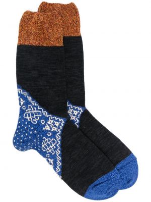 Socken mit absatz Kapital blau