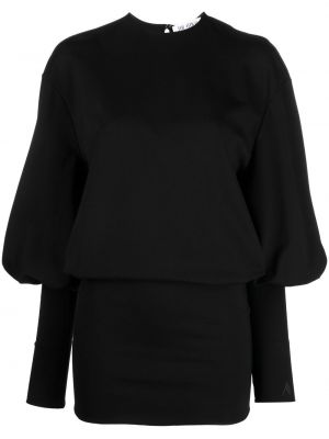 Mini-abito con drappeggi The Attico nero