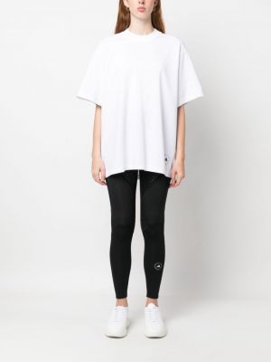 T-shirt en coton à imprimé Adidas By Stella Mccartney blanc