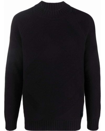Jersey de tela jersey de cuello redondo Fendi negro