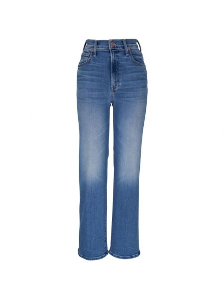 Straight jeans mit reißverschluss Mother blau