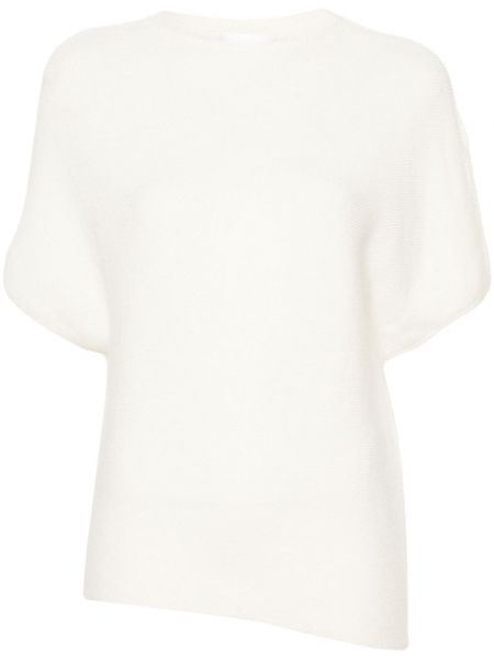 Ασύμμετρη πλεκτή μπλούζα Christian Wijnants λευκό