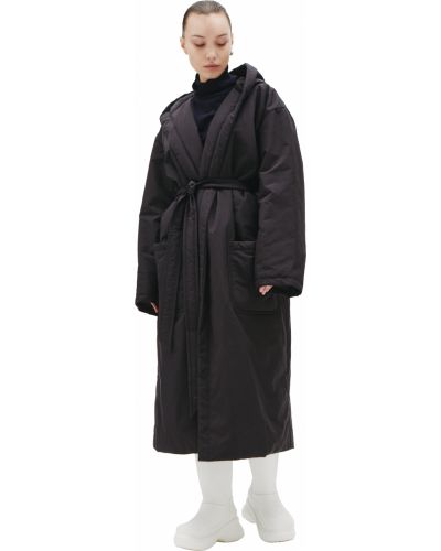 Длинное пальто с капюшоном длинное Balenciaga