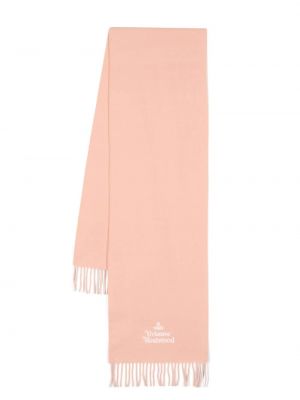 Vlněný šál Vivienne Westwood růžový