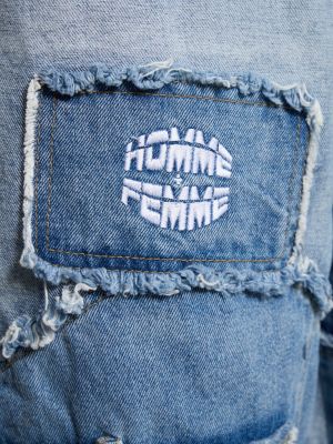 Džínsové šortky Homme + Femme La modrá