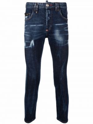 Lav midje stretch jeans Philipp Plein blå