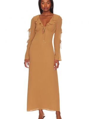 Длинное платье Tularosa коричневое