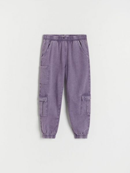 Pantaloni cargo Reserved violet