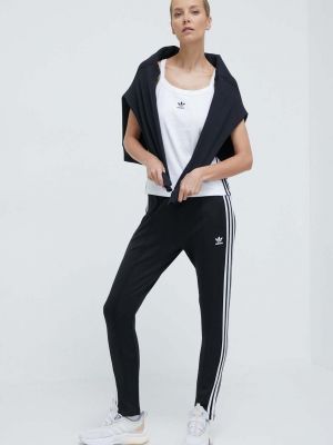 Klasične donji dio trenirke slim fit Adidas Originals crna