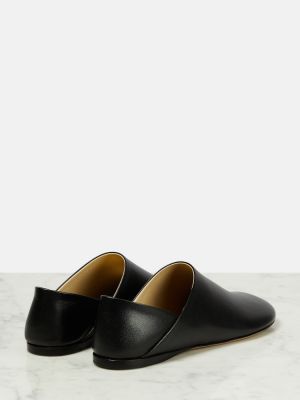 Kožne papuče Loewe crna