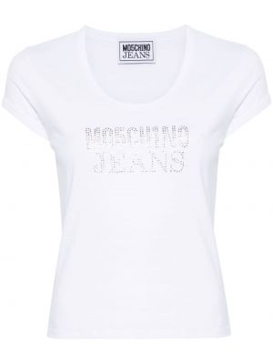 T-krekls Moschino Jeans balts