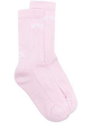Ponožky Vetements růžové