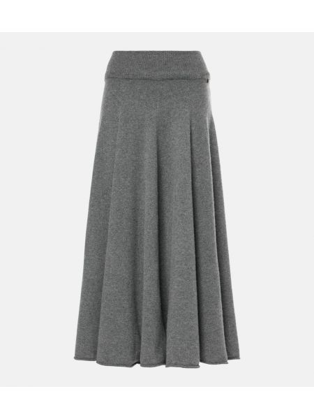 Cashmere maxi skjørt Extreme Cashmere grå