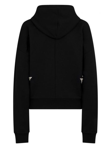 Stern hoodie aus baumwoll Dsquared2 schwarz